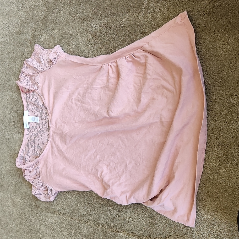 Dusty pink Lacey Maternity tee